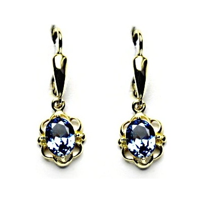 Čištín zlaté synt. tmavý akvamarin žluté NK 1140/20