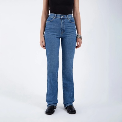 Dr Denim Дънки Dr Denim Moxy Straight - High Stretch Jeans - Cape Sky Worn Hem