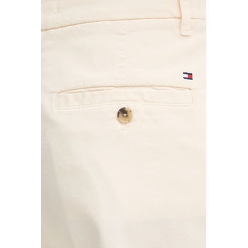 Tommy Hilfiger Къс панталон чино дамски от памук (WW0WW49648)