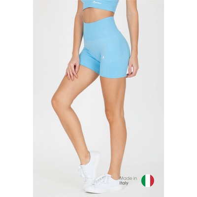 GoldBee Mini šortky s vysokým pasem Světle modrá