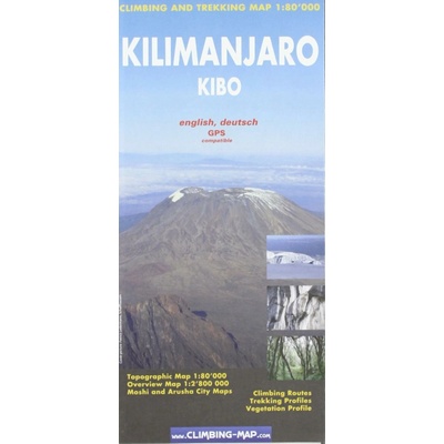 Mapa Kilimanjaro Kibo