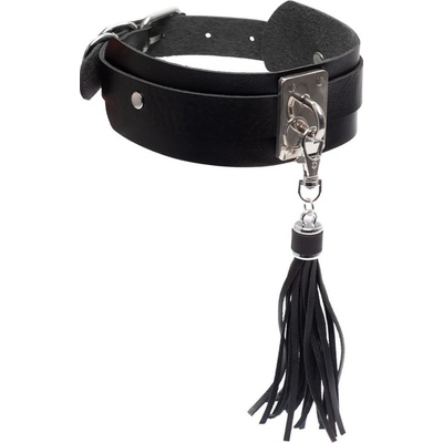 Kinky Diva Teasing tassel obojek černý