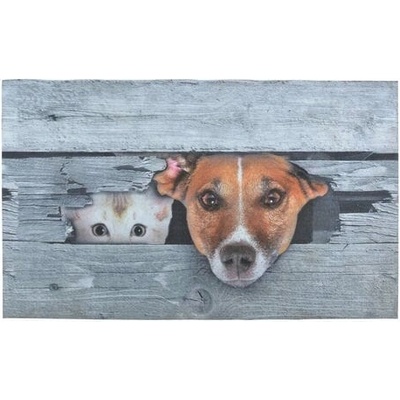 Esschert Design Best for Boots Pejsek a kočička šedá 75 x 45,5 cm