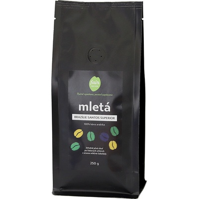 Fairobchod mletá Brazílie Santos Superior 250 g