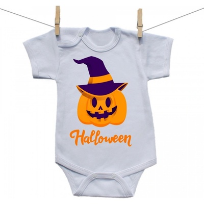 Boodyy Body s krátkym rukávom Halloween tekvica