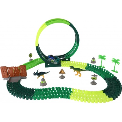 Teddies Autodráha DINO auto s doplňky