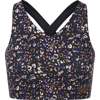 Biba Women's Move MS Racerback Medium Impact Sports Bra - Black Leopard
