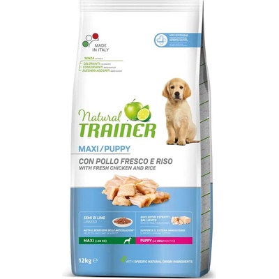 Natural Trainer Natural Puppy Maxi, пиле 12кг