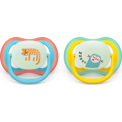 Philips Avent Pacifier Ultra Air NightTime SCF376/32, 18+ м. , 2 броя (SCF376/32)