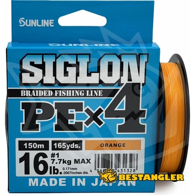 Sunline Šňůra SIGLON PEx4 OR 150m 0,132mm 4,5kg – Zboží Dáma