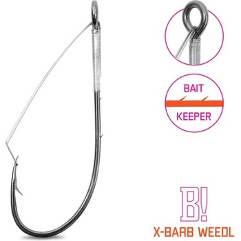 Delphin Háček na čeburašku B! X-BARB WEEDL 8 ks vel.1