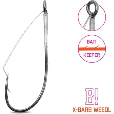 Delphin Háček na čeburašku B! X-BARB WEEDL 8 ks vel.1