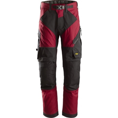 Snickers Workwear kalhoty FlexiWork červené