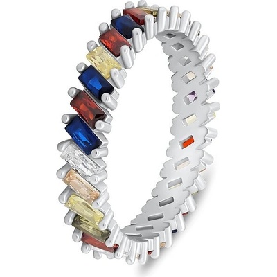 Brilio Silver Stříbrný prsten se zirkony RI128W