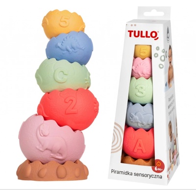 Tullo senzorická edukativní pyramida 6 ks