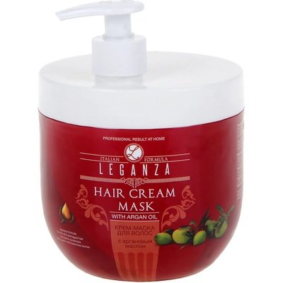 Leganza Маска за коса с арган, с помпа, 1000 ml