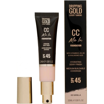 Dripping Gold Lehký hydratační make-up a CC krém SPF 45 Me In CC Foundation 00 Vanilla 32 ml