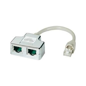 DATACOM Rozbočka 1xRJ45 na 1xRJ11+RJ45 STP Cat5e