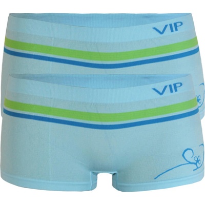 VIP bezšvové dámske boxerky 2ks modrá