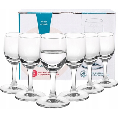 Altom Design Sklenice na vodku Diamond 6 x 35 ml