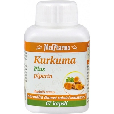MEDPharma Kurkuma plus piperin 67 kapslí
