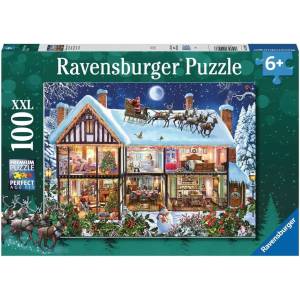 Ravensburger - Puzzle Christmas at home - 100 piese