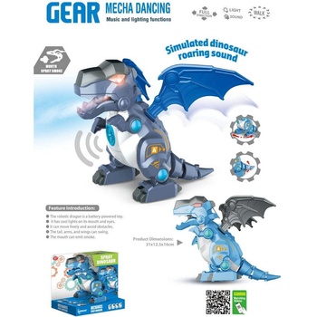 Детски ходещ интерактивен дракон с пушек