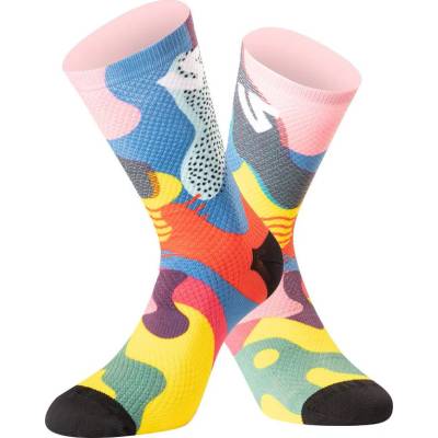 Ponožky FUNKY CAMO UNDERSHIELD ružová/modrá/žltá