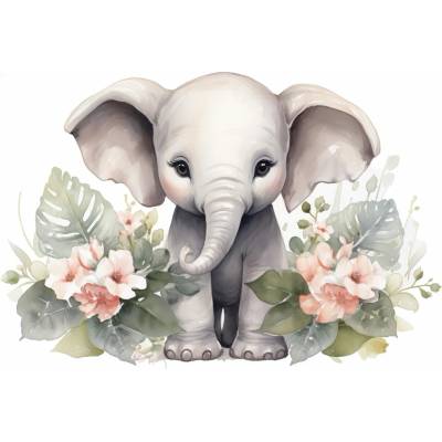Postershop Fototapeta vliesováFor Kids Little Elephant 208x146 cm