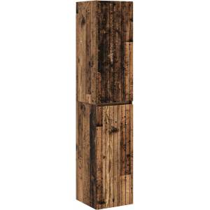 vidaXL Стенно Баня Кабинет Старо дърво 33 x 34, 5 x 160 см (890650)
