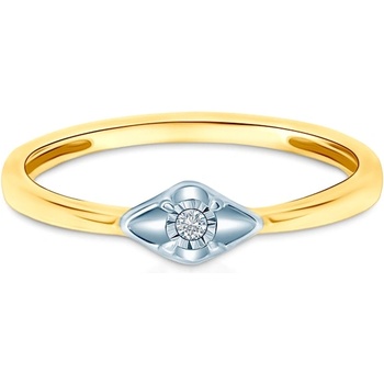 SAVICKI Годежен пръстен savicki: двуцветно злато, диаманти