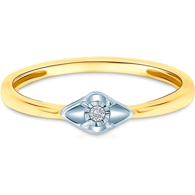 SAVICKI Годежен пръстен savicki: двуцветно злато, диаманти