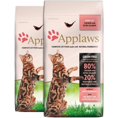 Applaws cat Adult kuře losos 2 x 7,5 kg