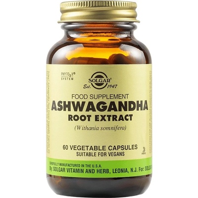 Solgar Ashwagandha Root Extract, 60 капсули, Solgar
