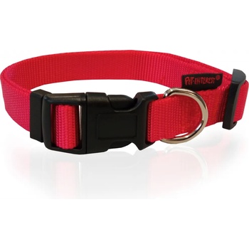 Pet Interest Dog Collar Plain S - Регулируем нашийник за кучета, 1, 5 * 22-40 см. - червен