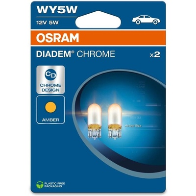 Chrome WY5W W2,1x9,5d 12V 5W 2 ks 2827DC-02B