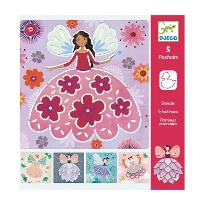 DJECO - Шаблони за рисуване - Феи (DJ08821)