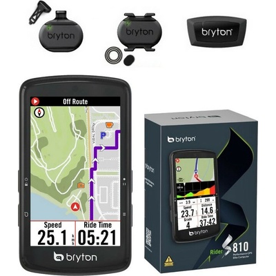 Bryton Rider S810 T GPS cyklopočítač + senzory