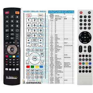 GENERAL SENCOR SLE22F46DM4, SLE22F54M4, SLE24F54M4 - съвместимо дистанционно управление на марката General (SLE22F46DM4, SLE22F54M4, SLE24F54M4) Дистанционно
