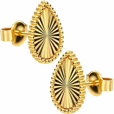 Zlaton Náušnice žluté zlato kapka pecky 1.2cm 1.6g N04052602817