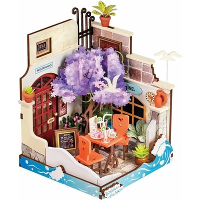Robotime Miniatúra domčeka Reštaurácia Sea Holiday