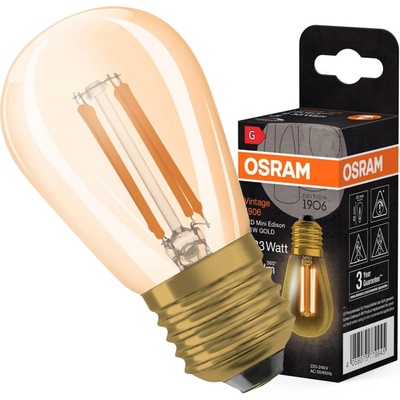 Osram Dekoratívna LED žiarovka E27 ST45 4,8W 33W 360lm 2200K Teplé 320° vlákno Stmievateľné Vintage 1906