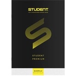ICO Тетрадка, с телбод, A4, карирана, 32 страници, ICO "Student Premium", "87-32", черна 7500107006 (7500107006)