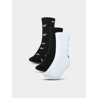 4F Boys' Socks M391 3pack čierna biela