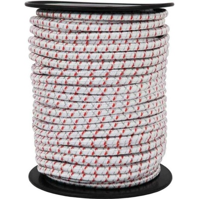VNT electronics s.r.o. Náhradní gumové elastické lano/provaz pro bránu ohradníku, průměr 7mm, flexibilní, vodivé, 50 m