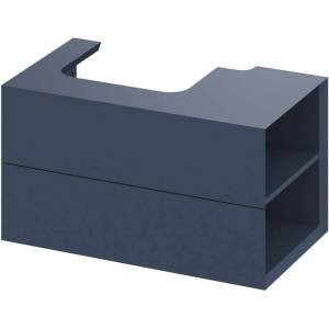 RAVAK Lite - Шкаф за мивка 80x45x43 см, 2 чекмеджета, Тъмносиньо X000001887 (X000001887)