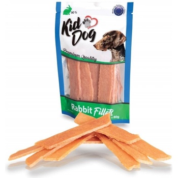 Maškrta KID DOG Králičie filetované mäsko pre psy 80 g