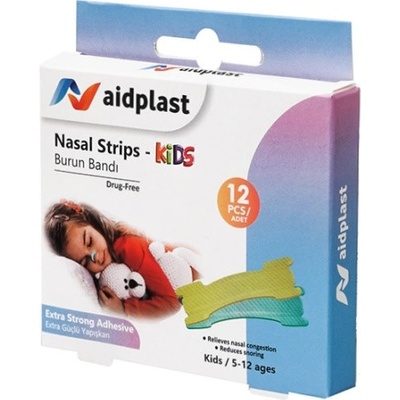 Aidplast náplasť pre deti na uľahčenie dýchania 12 ks 1006