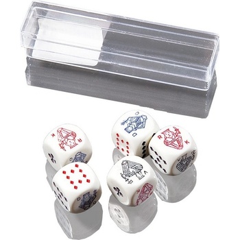 Set kostek s pokerovými symboly 5 kusů