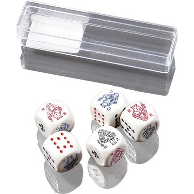 Set kostek s pokerovými symboly 5 kusů